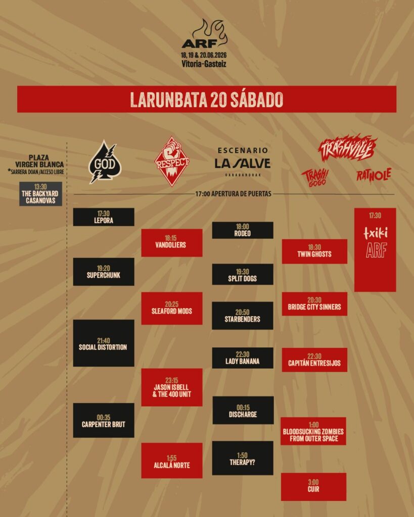 ARF 2026 - Sábado 20 de junio